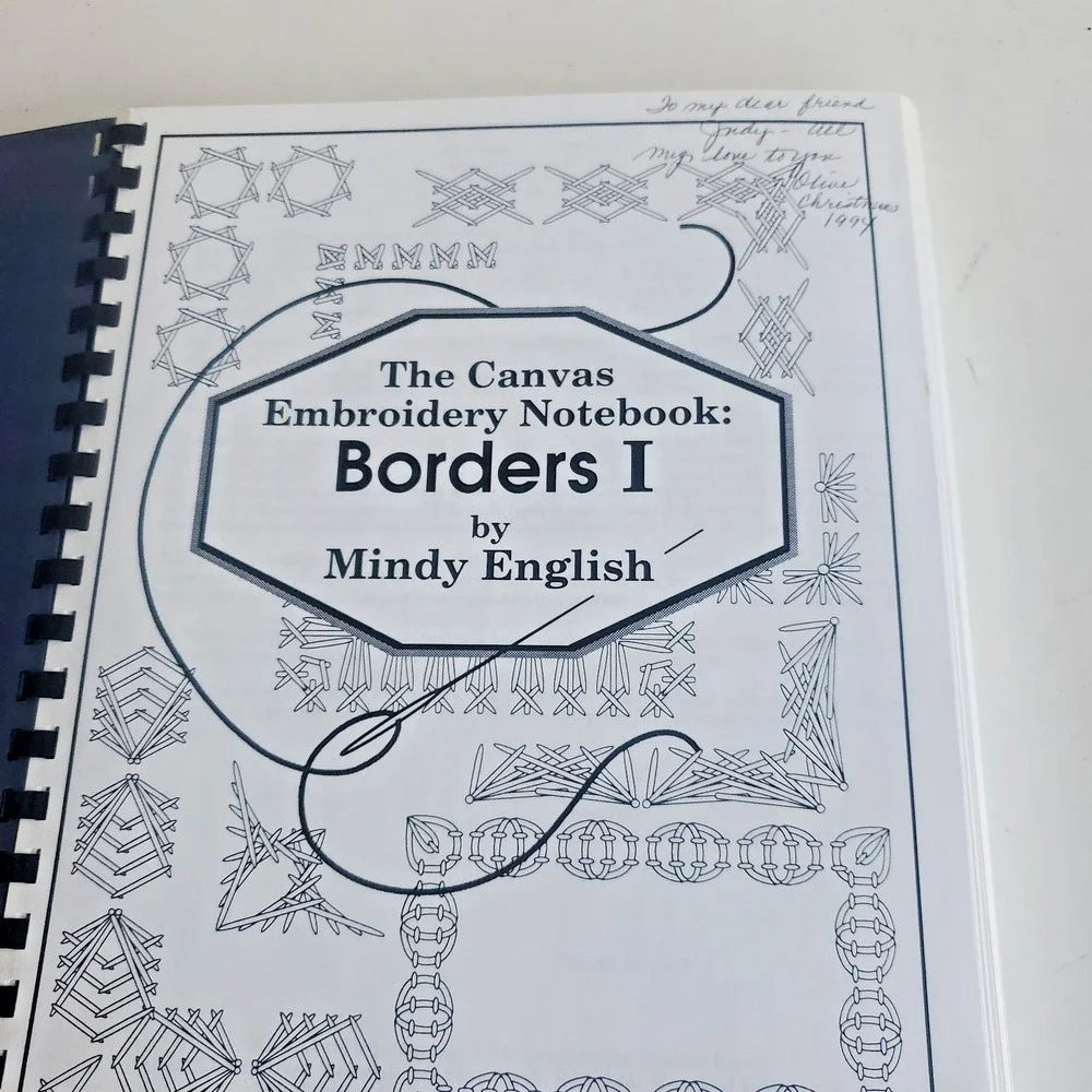 Mindy English Canvas Embroidery Notebook Borders 1  1st Edition 1st Print 1994
